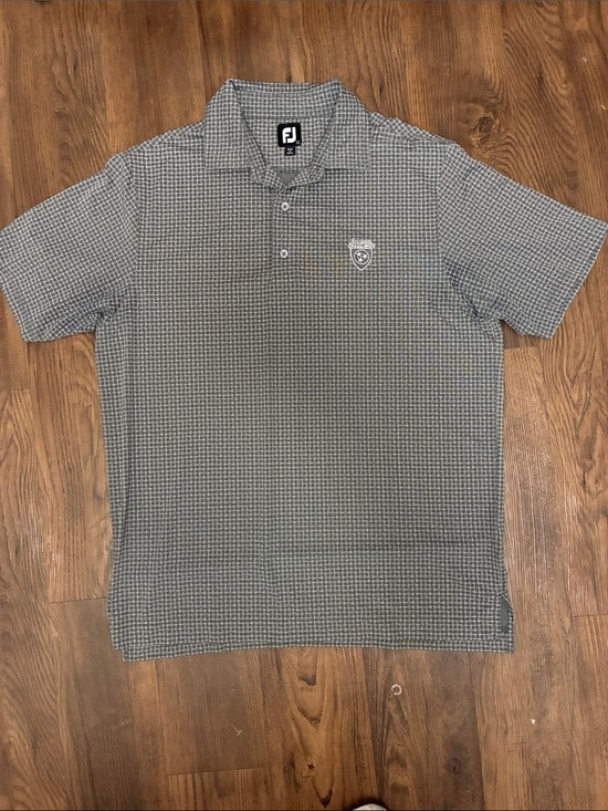 FootJoy Other - FootJoy Men's Gray Patterned Polo golf Shirt grasslands Tennessee